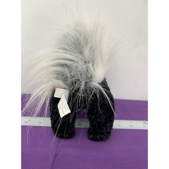Douglas Cuddle Toys Skunk Plastic Pellets 2008 Item1791.1 7 Inch Black White Sku - Picture 4 of 12